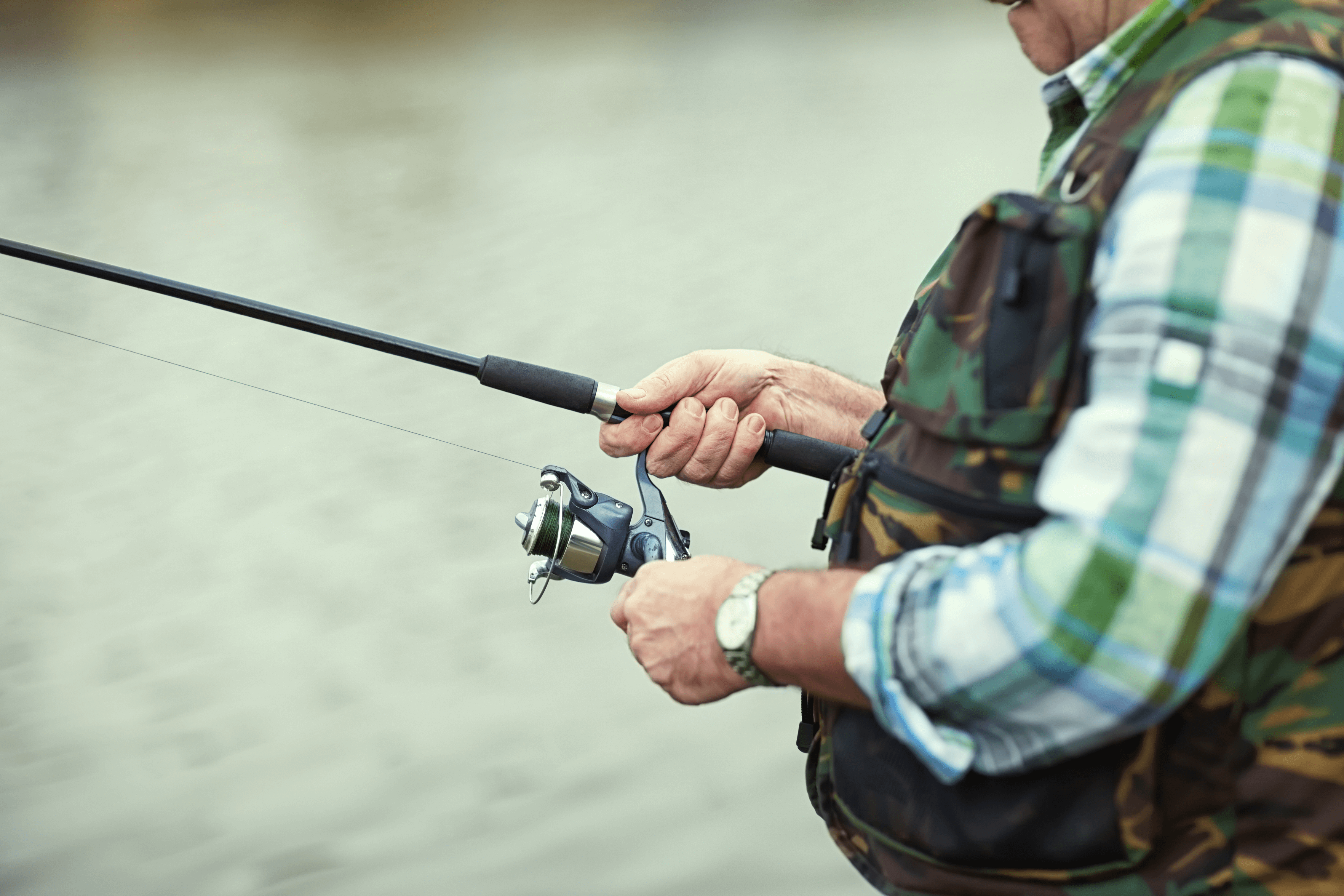 Fishing at Lightwater Country Park 