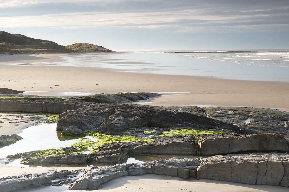 Football Hole Beach in Northumberland