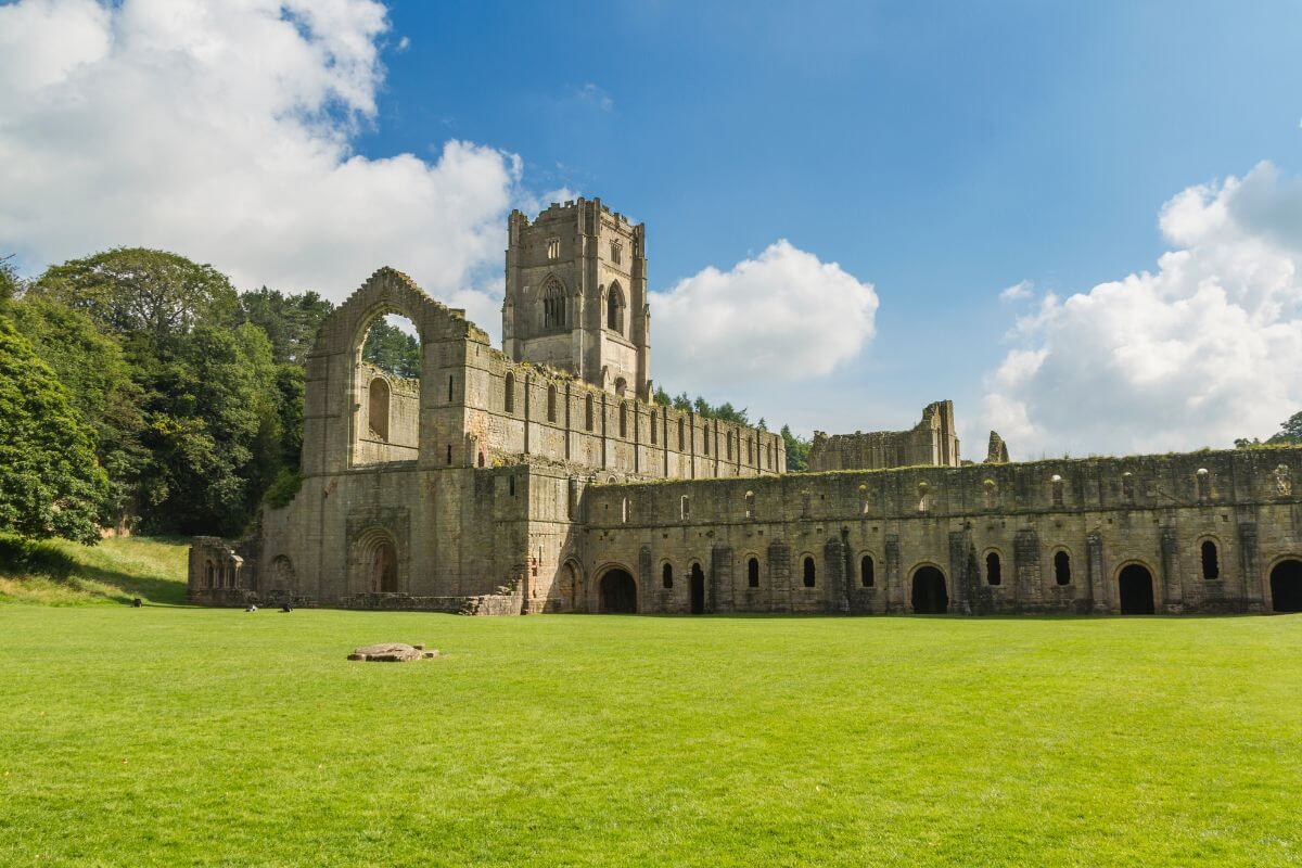 Fountains Abbey in England