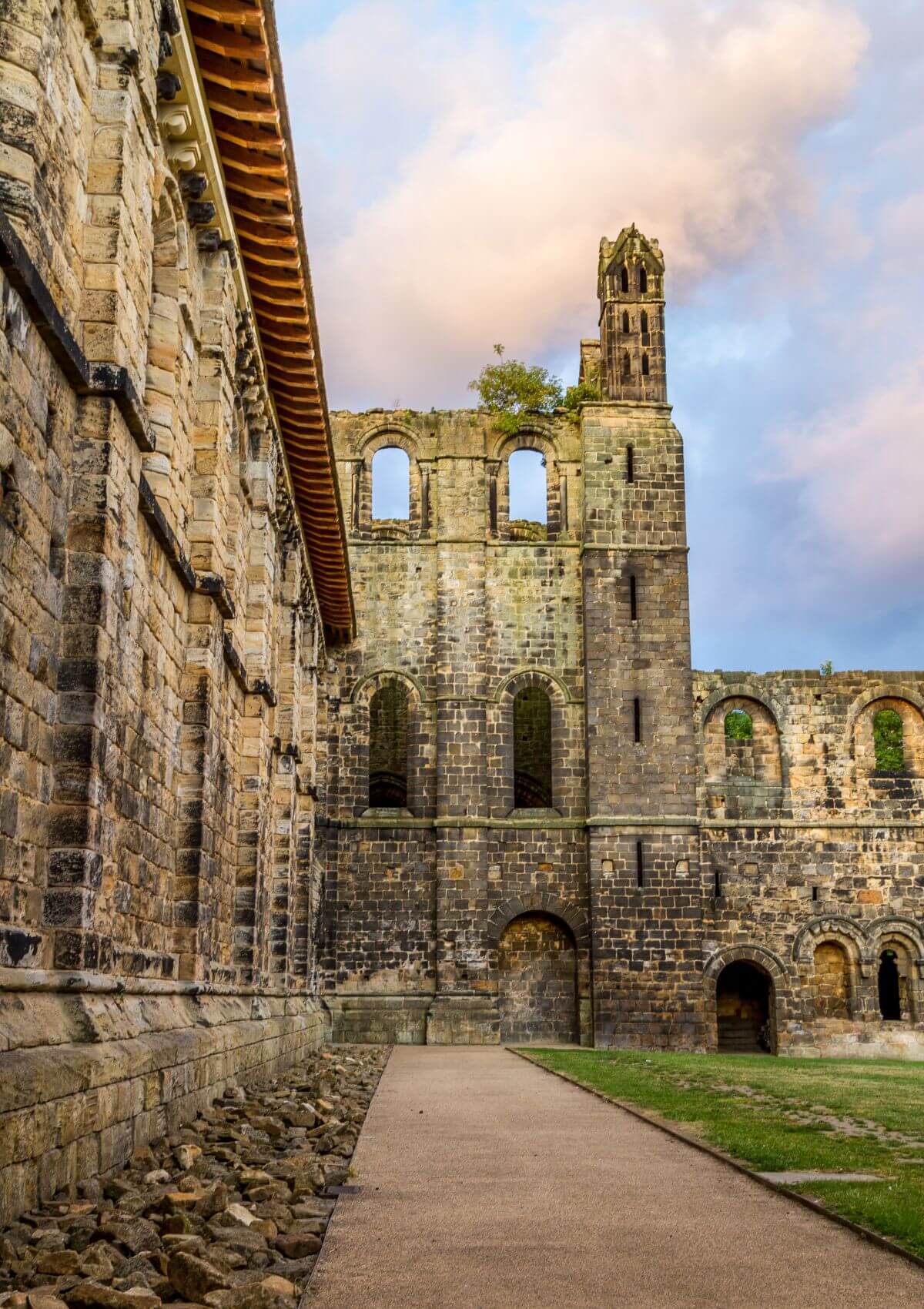Kirkstall Abbey in West Yorkshire, England
