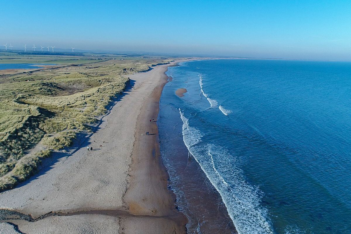 Seahouses coast in Northumberland