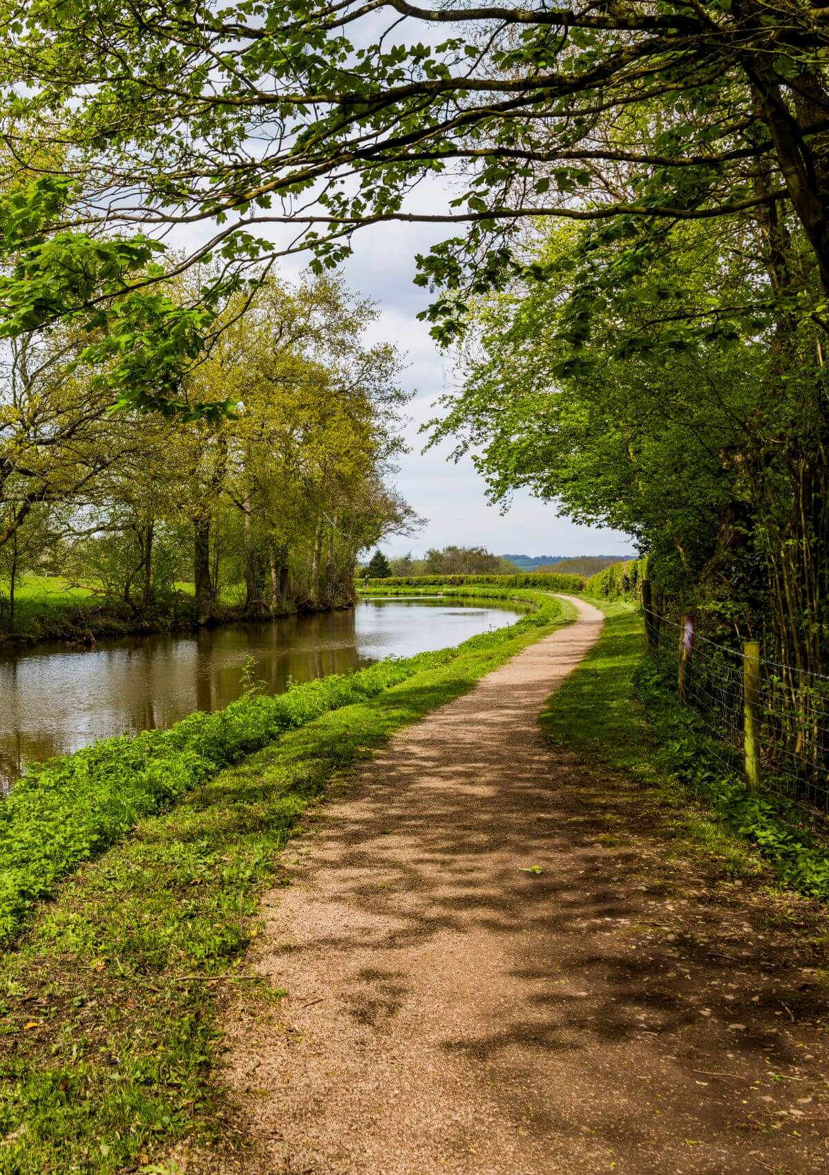 Worcester and Birmingham Canal in England