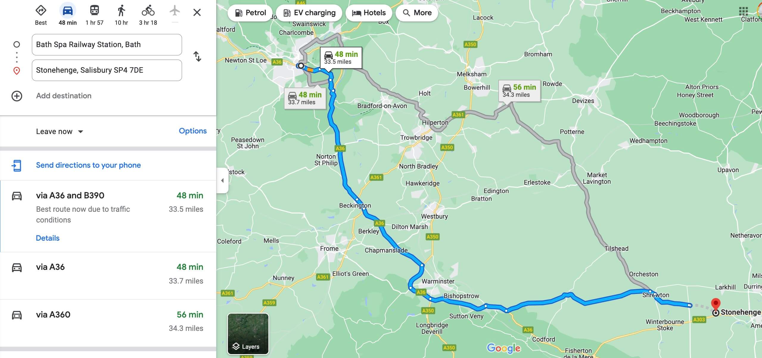 How to Get from Bath to Stonehenge via Car Public Transport