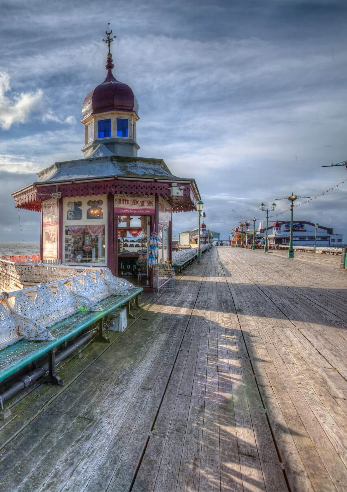 Blackpool North Pier in England