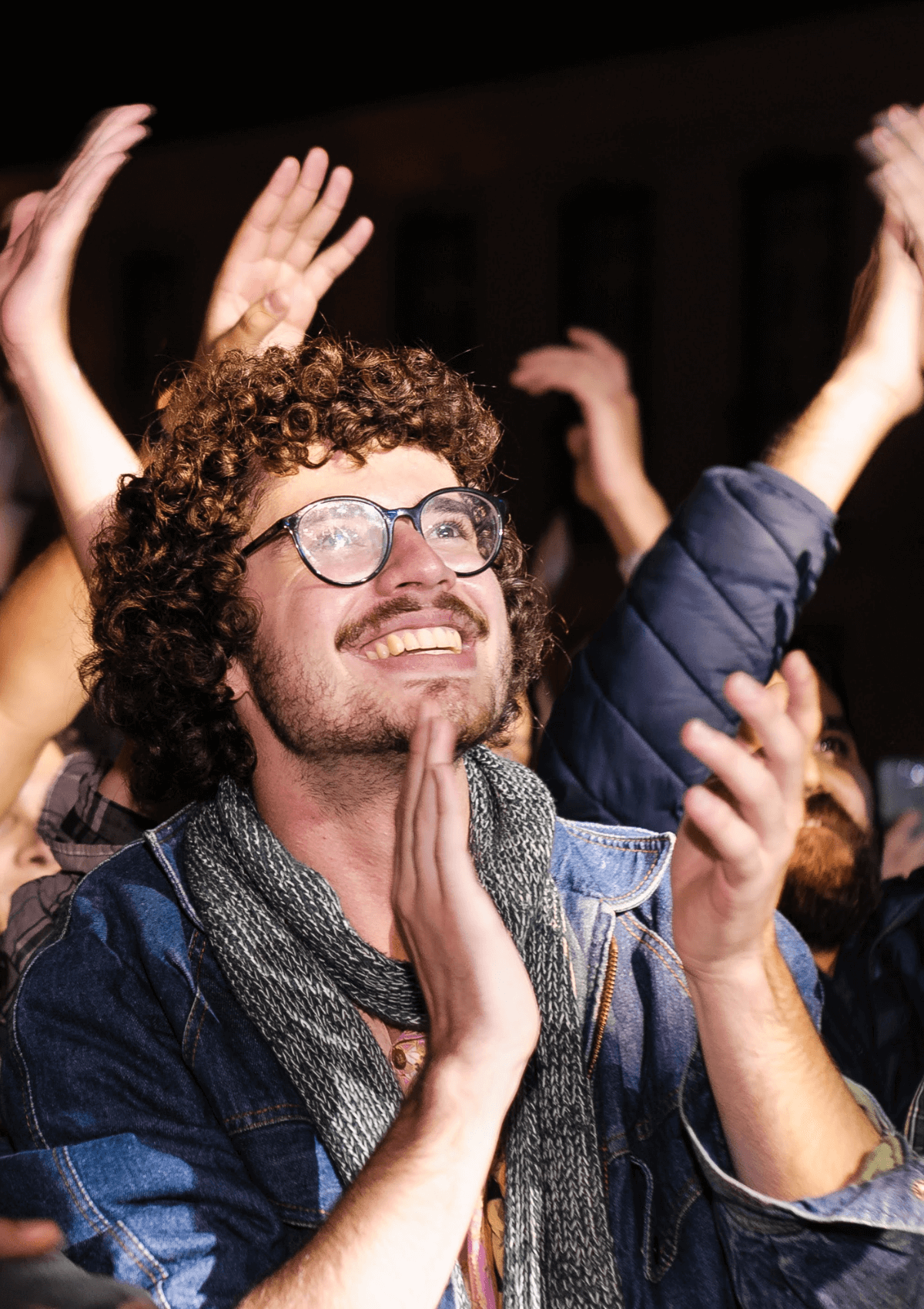 Audience member at a show