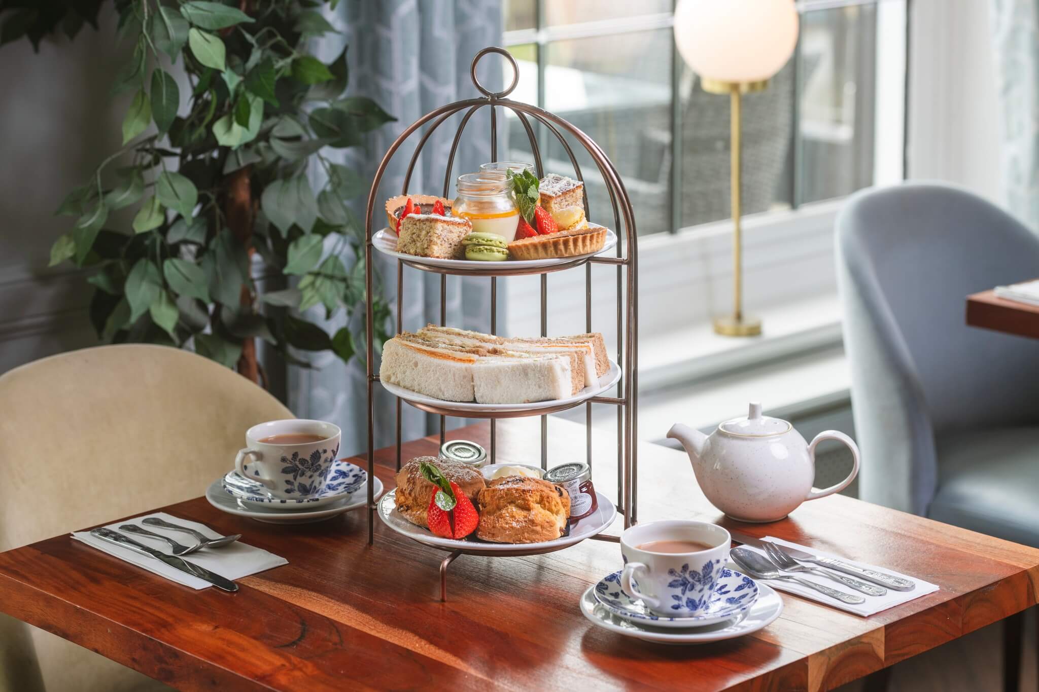 Afternoon tea at Kingscliff Hotel, Essex, England