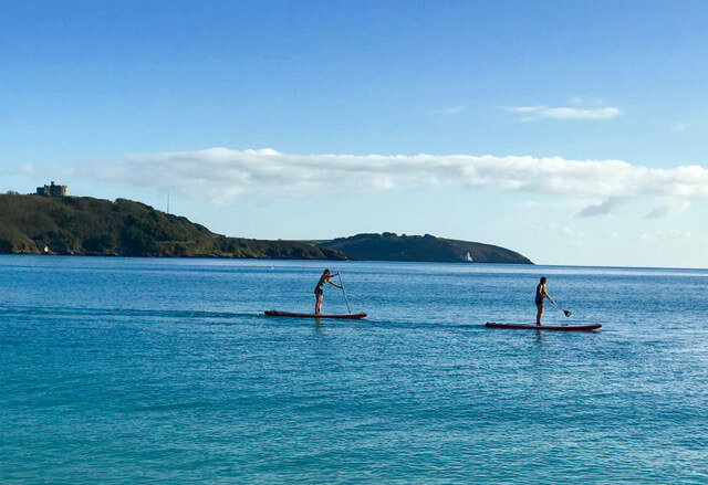 Paddle boarding in Cornwall