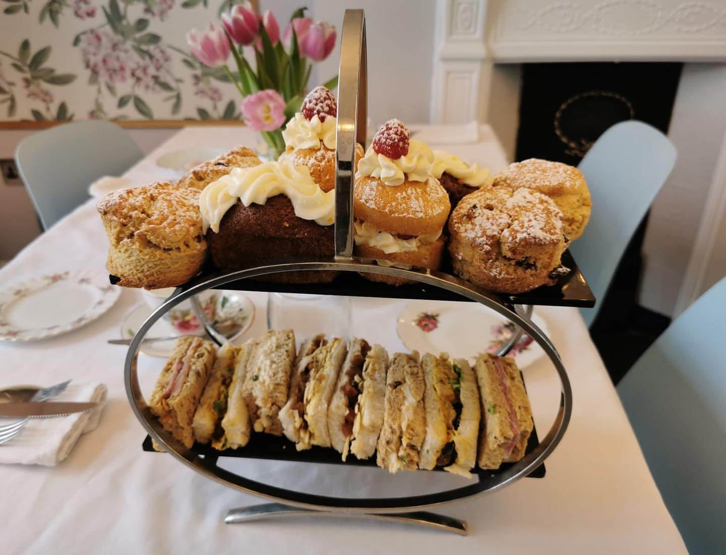 Afternoon tea at The Gilt Rooms, Essex, England