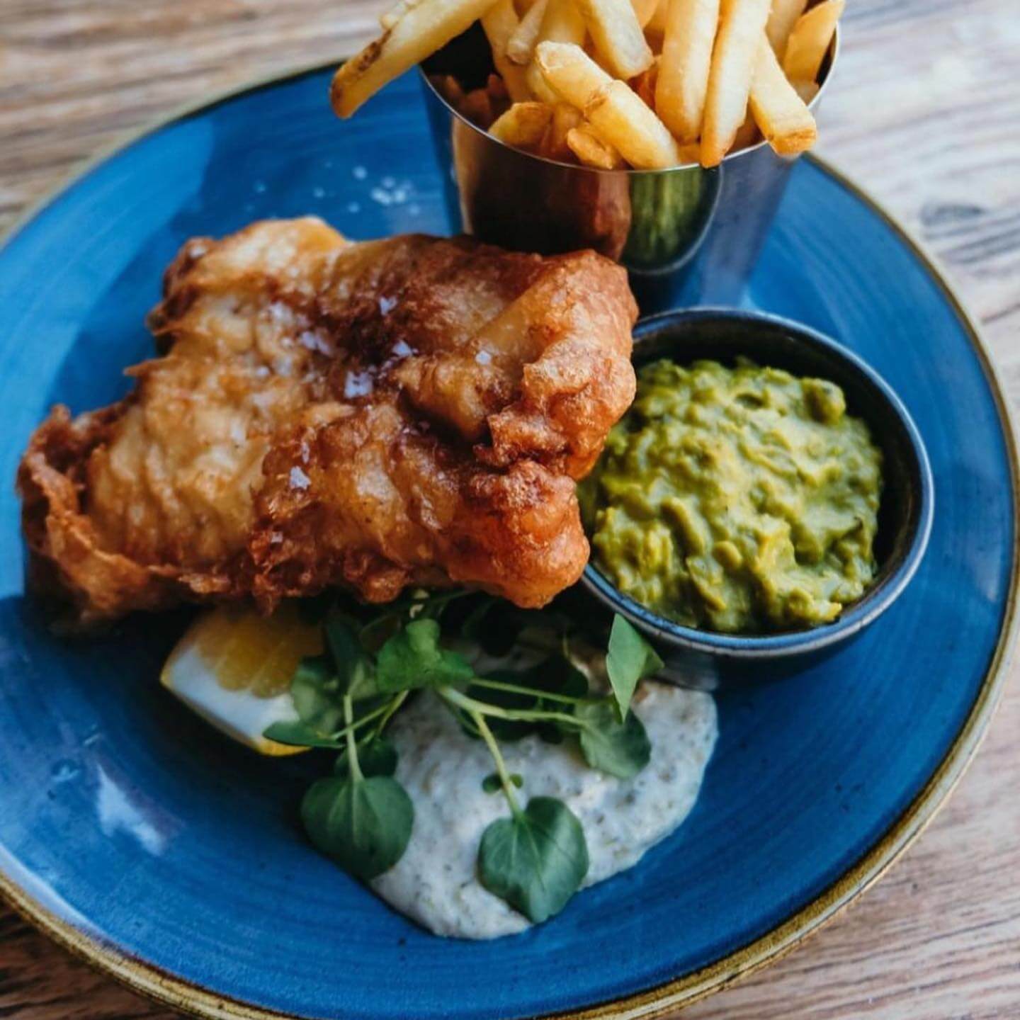 Fish and chips by the seaside 