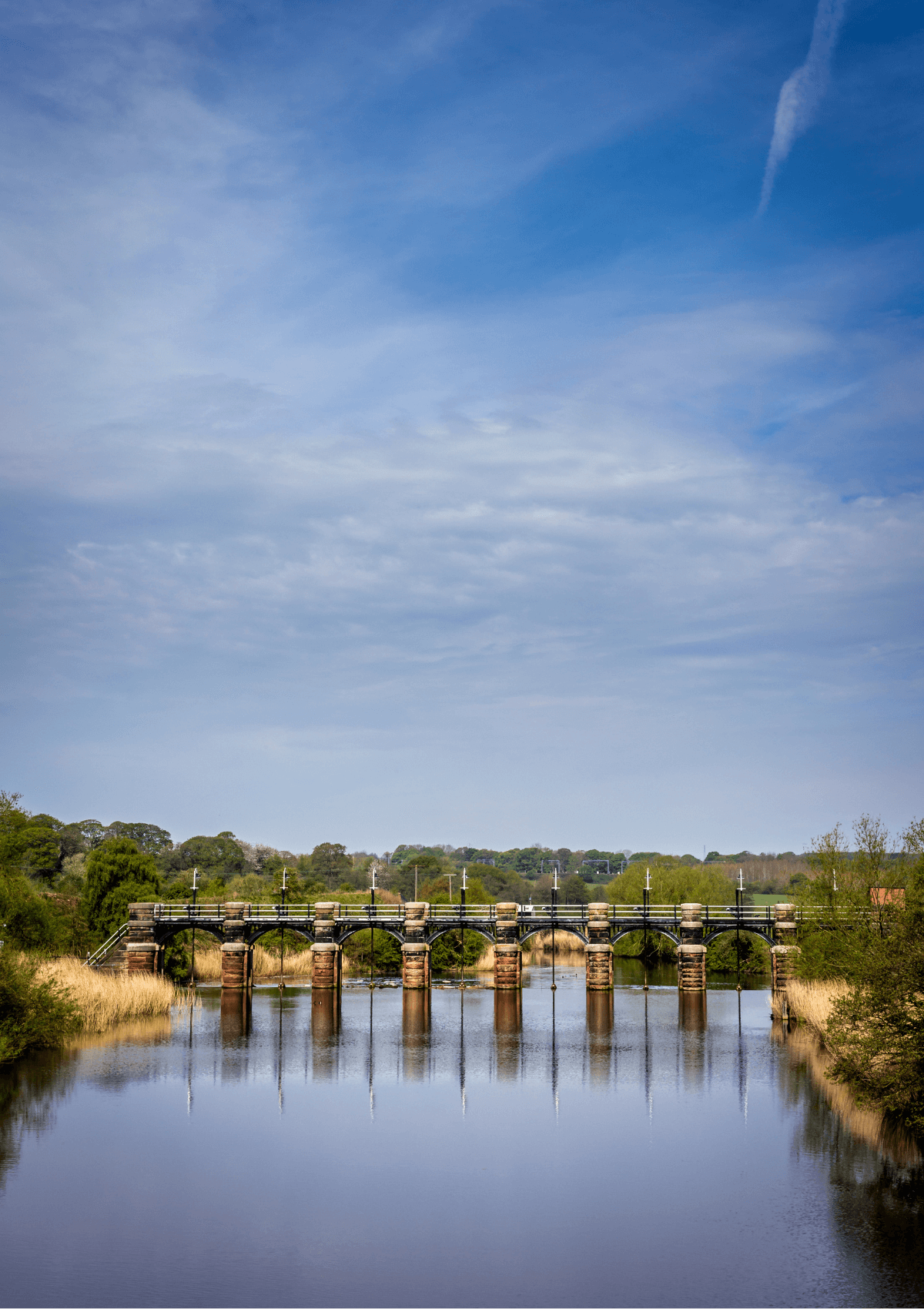 A stretch of the River Weaver, Cheshire, England