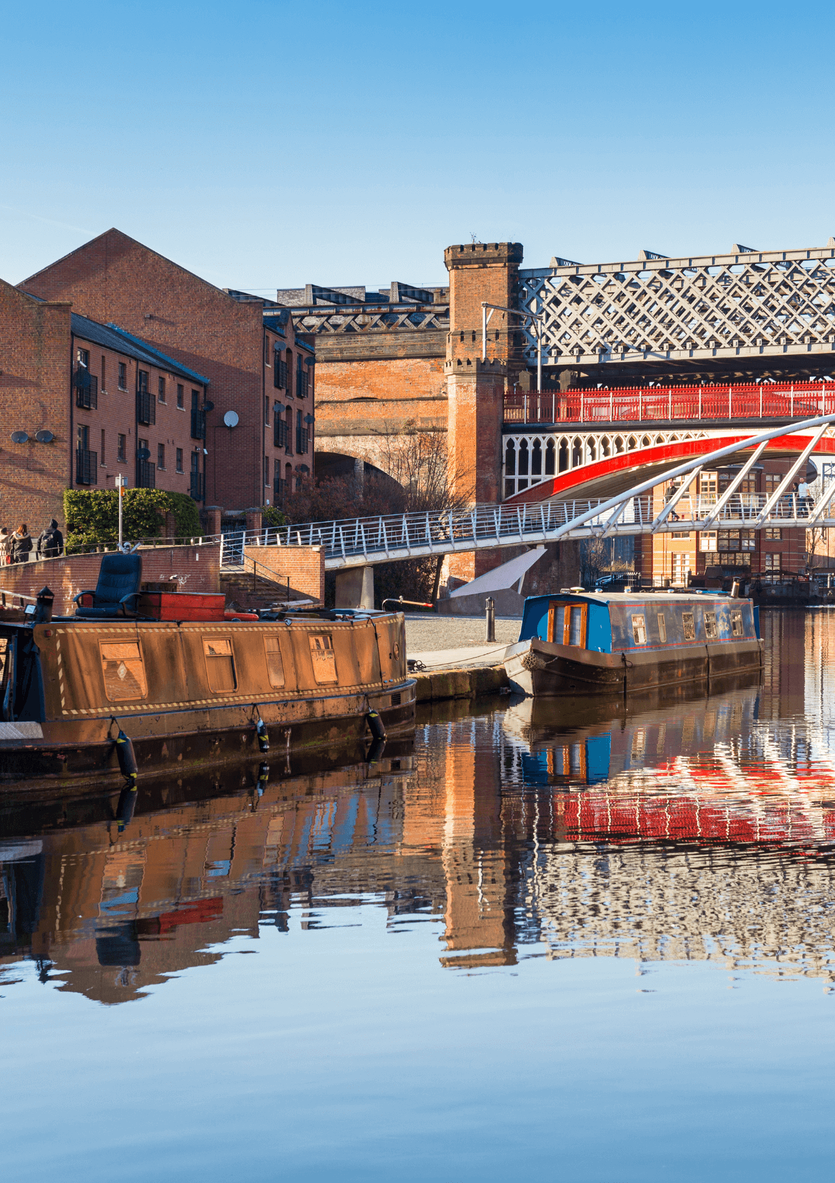 Section of the Bridgewater Canal, Manchester in England