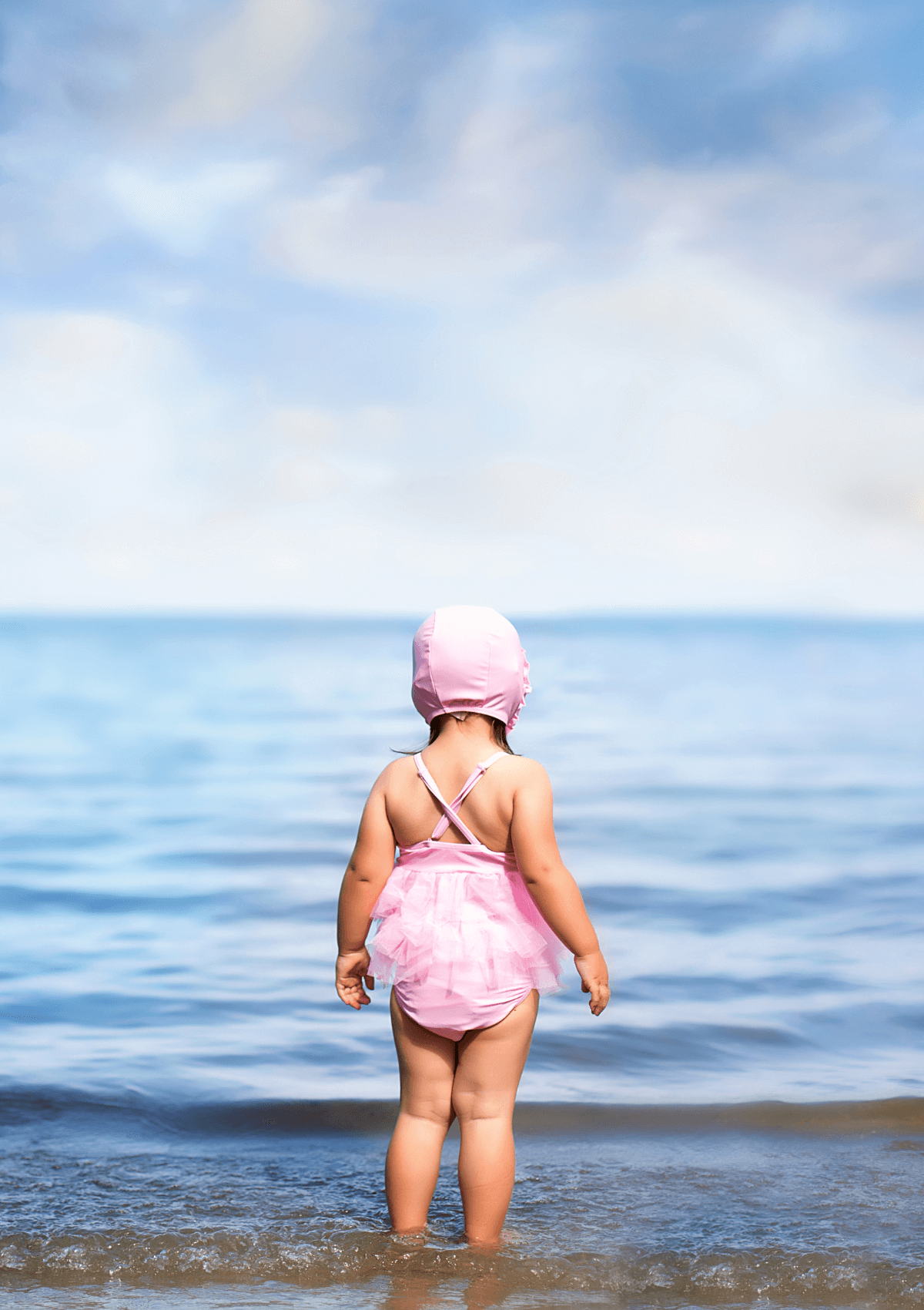 Toddler at the beach 