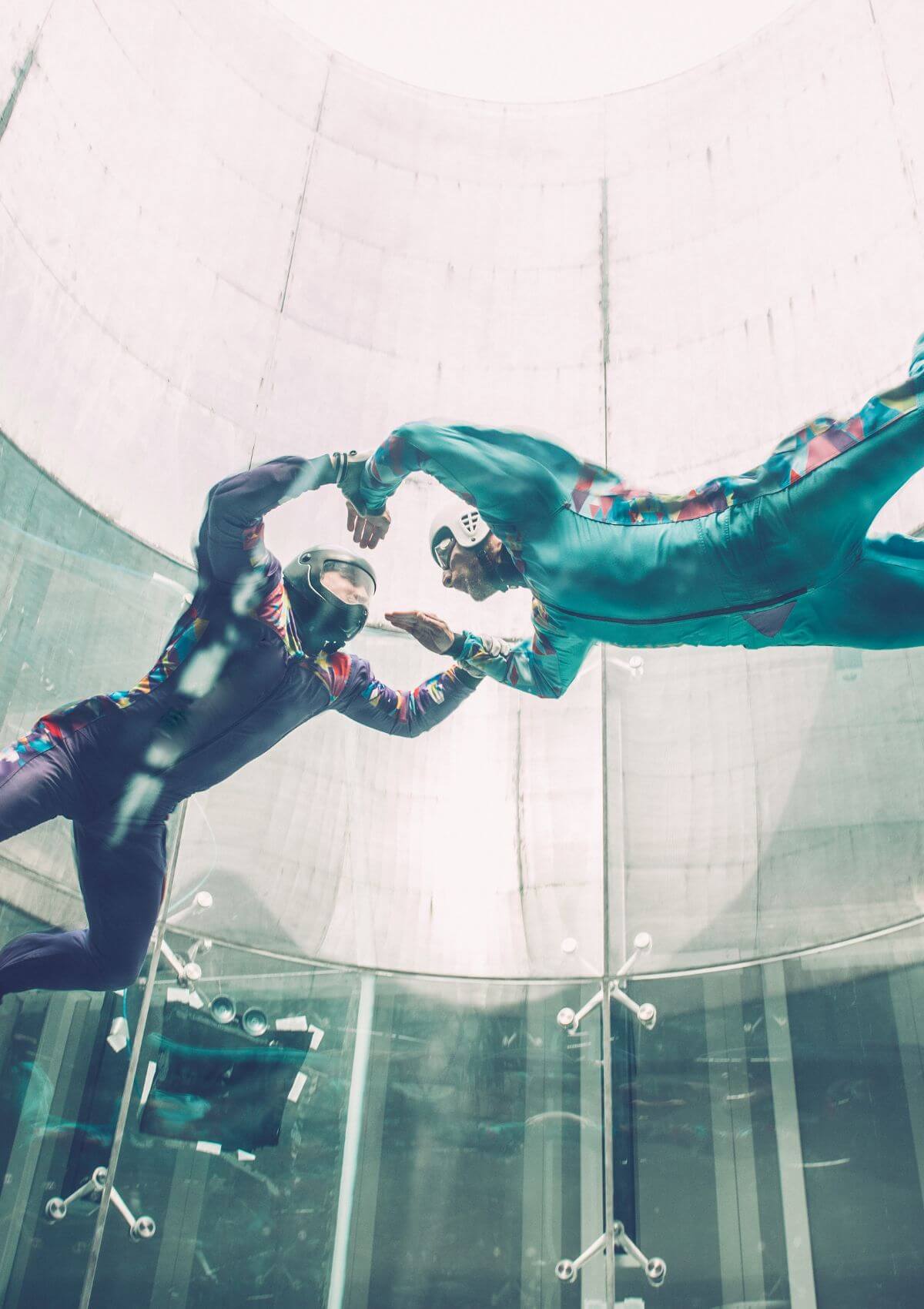 Indoor skydiving