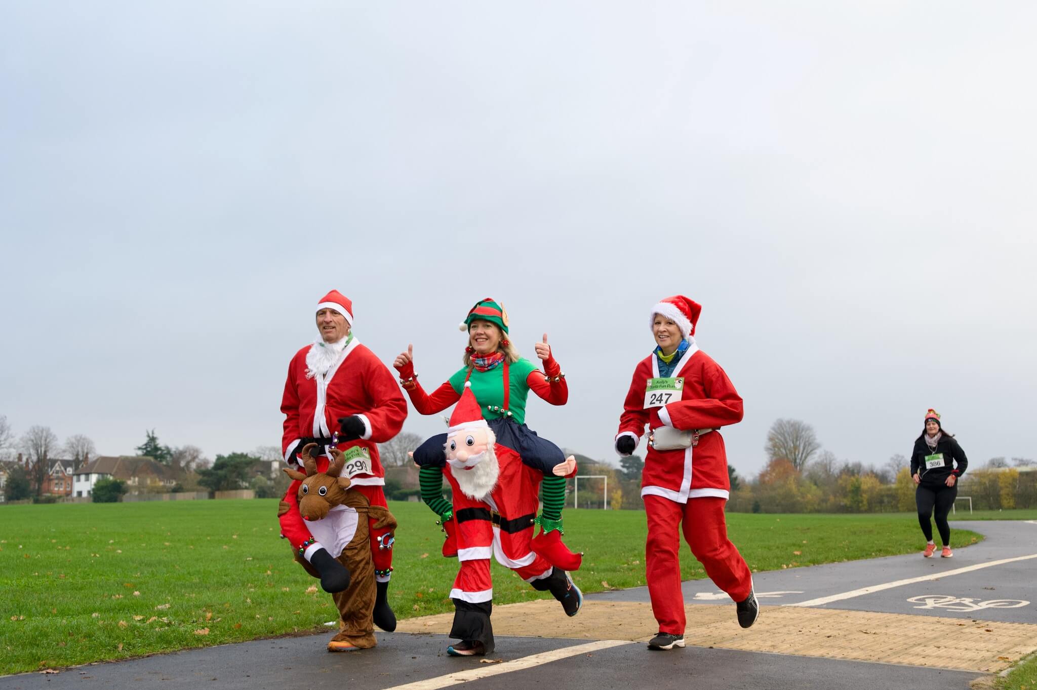 Kelly's Storage charity Christmas fun run in Guildford 