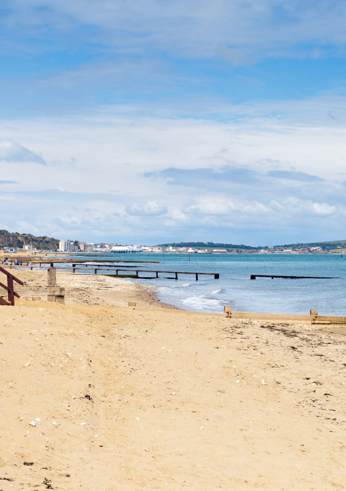 Beach on the Isle of Wight, England 