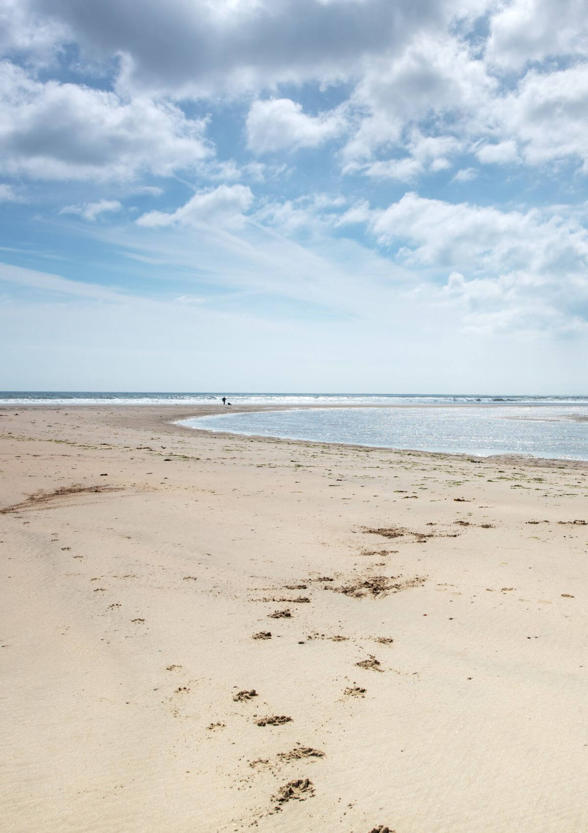 Northumberland beach in England 