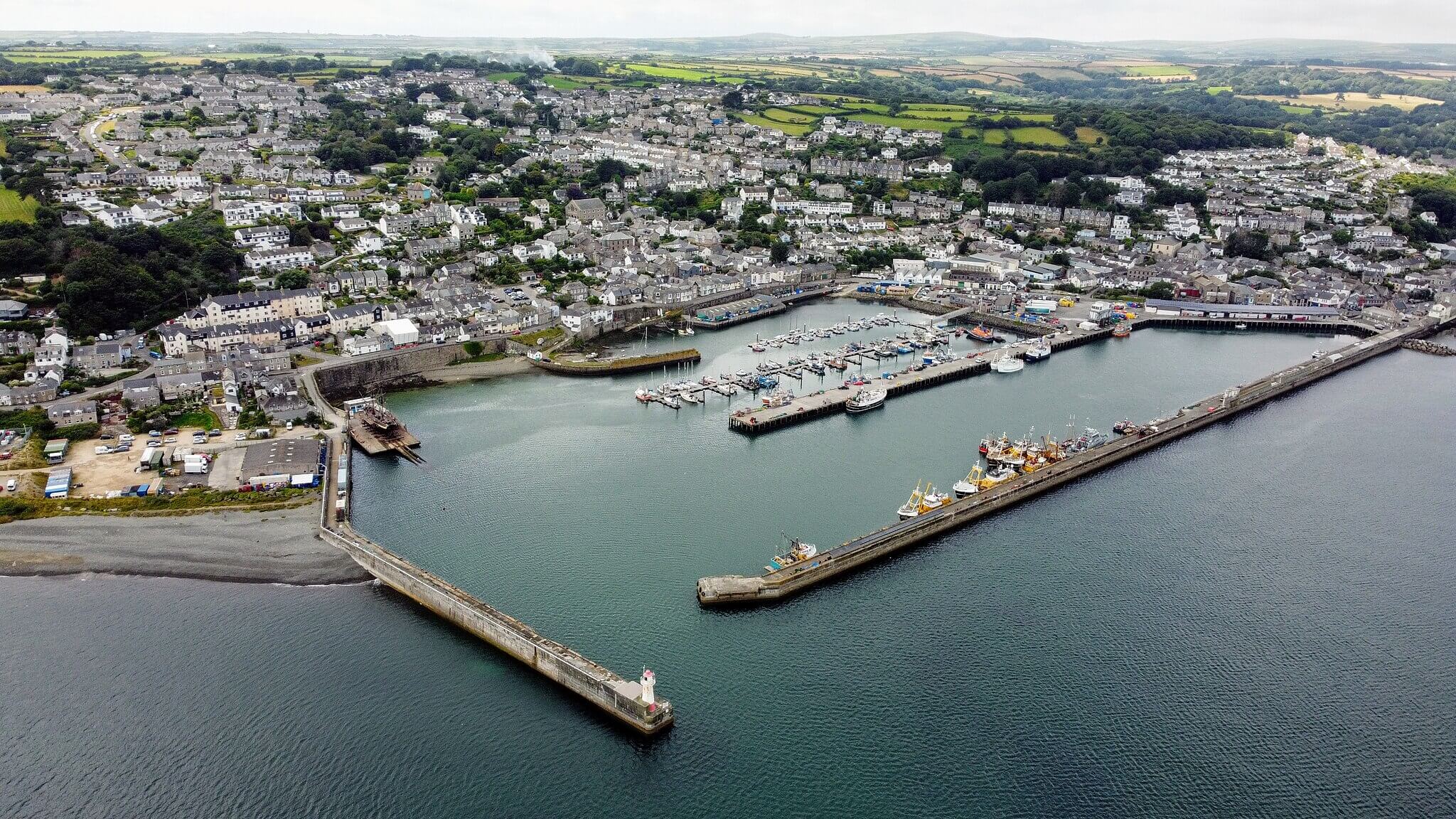 Newlyn Harbour in Cornwall