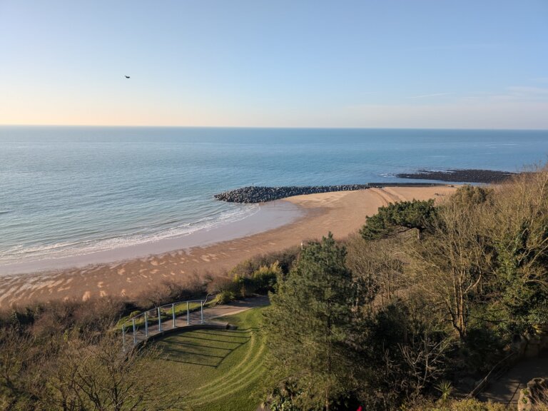 Beautiful beach for a day out in England