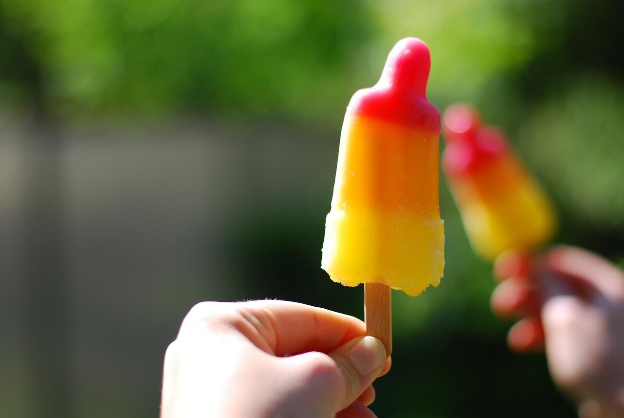 Colourful ice lolly